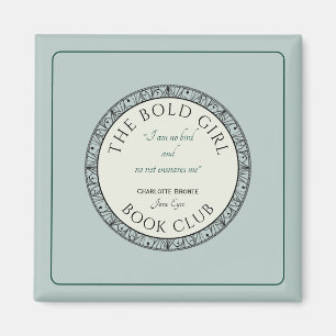 Boek Club Blauw Aangepaste magneet