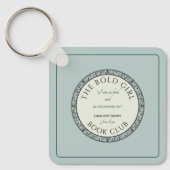 Boek Club Blue Aangepaste Sleutelhanger (Voorkant)