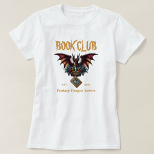 Boek Club Dragon voor Fantasy Lovers Aangepaste te T-shirt