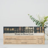  Boek Club lezen tracker kaart Bladwijzer (Staand voorkant)