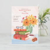 Boek Club Party Kaart (Staand voorkant)