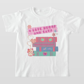 Boek Coquette - Ik hou van boeken en katten - Boek T-shirt