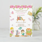 Boek Dag Verjaardag Uitnodiging (Staand voorkant)