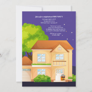 Boek de Buren Halloween Uitnodiging