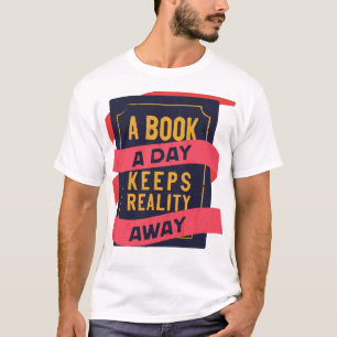 Boek design stijl geweldig t-shirt