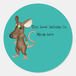 Boek "Dit boek behoort tot" Ronde Sticker