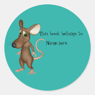 Boek "Dit boek behoort tot" Ronde Sticker