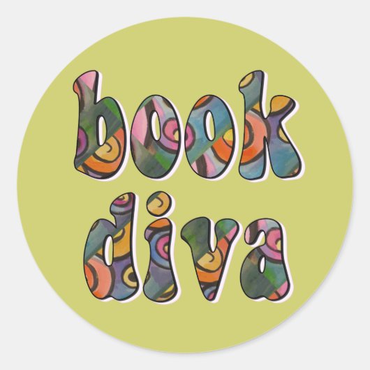 Boek Diva 2 Ronde Sticker (Voorkant)