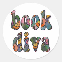 Boek Diva 2 Ronde Sticker