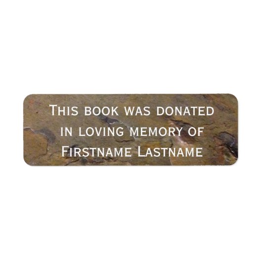 Boek Donatie Sticker Stone (Voorkant)
