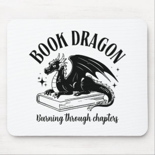 Boek Draak Fantasy Lezer Boekachtige Gezegde Muismat