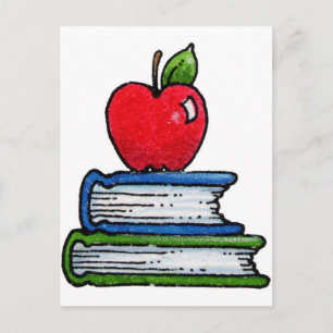 Boek en appel briefkaart