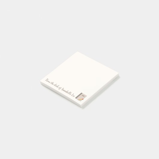 Boek en potlood post-it® notes (Schuin)