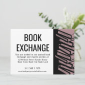 Boek Exchange Zwart Dusty Roos Kaart (Staand voorkant)