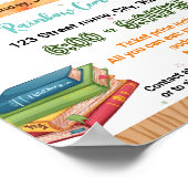 Boek Fair school evenement sjabloon Poster (Hoek)