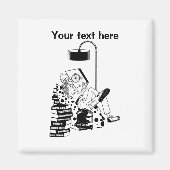 boek geek nerd magneet (Voorkant)