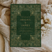 boek Groen Goud Bruiloft Kaart