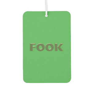 Boek groene auto luchtverfrisser