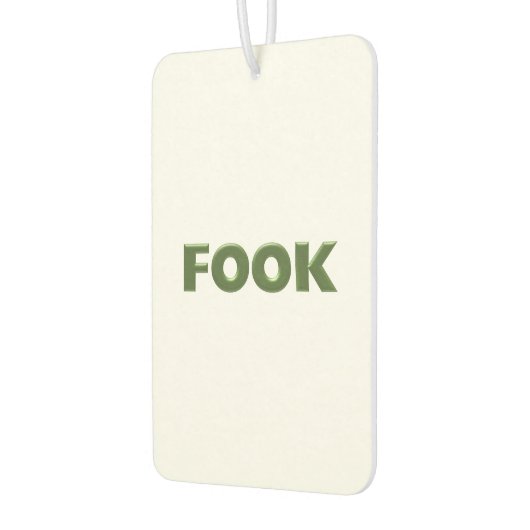 Boek groene witte auto luchtverfrisser (Links)