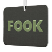 Boek groene zwarte auto luchtverfrisser (Links)