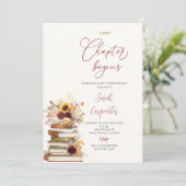 Boek Herfst Bruids Douche Uitnodiging (Staand voorkant)