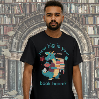 Boek Hoard Draak Fantasy Liefhebber T-shirt