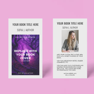 Boek Hoesje & Auteur Foto Promotie Visitekaartje