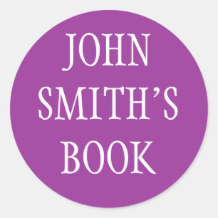 BOEK IDENTIFICATIE STICKER - GEPERSONALISEERD