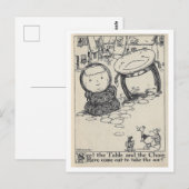  boek Illustratie Tafelstoel Briefkaart (Voorkant / Achterkant)