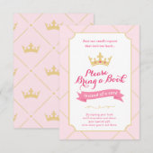 Boek in plaats van Kaart | Princess Baby shower Gi (Voorkant / Achterkant)
