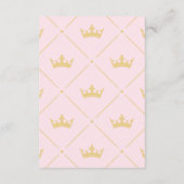 Boek in plaats van Kaart | Princess Baby shower Gi (Achterkant)