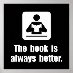 Boek is beter poster