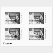 Boek & Kaars Boekplaat Sticker (Vel)