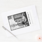 Boek & Kaars Boekplaat Sticker (Envelop)