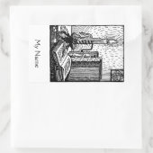 Boek & Kaars Boekplaat Sticker (Tas)