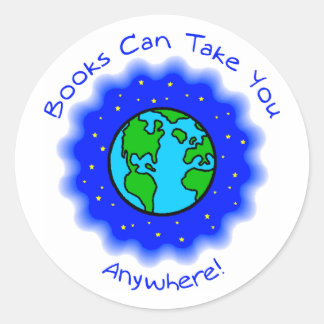 Boek kan nemen u ronde Stickers, 2 maten Sticker