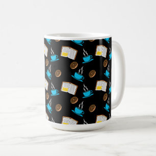 Boek Koffie en Donut Cartoon Koffiemok