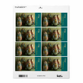 Boek Labels met Russisch Matrioshka (Full Sheet)