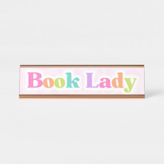 Boek Lady Desk Bord Bureau Naambordje