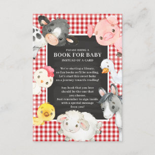 Boek landbouwhuisdieren voor Baby Informatiekaartje