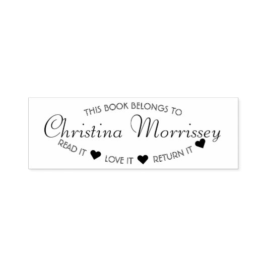 Boek leest het liefst het geeft het op persoonlijk  zelfinktende stempel (Design)