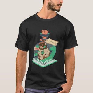 Boek lezen Graphic Magic Konijn Steampunk Magica T-shirt