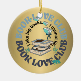 Boek liefde club citaat coquette grappig als grote keramisch ornament