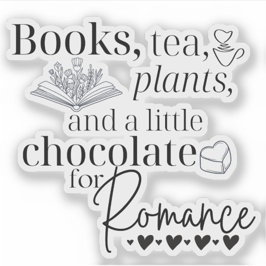 Boek Lover Boekenworm Lezen Sticker (Voorkant)