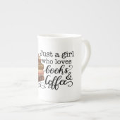 Boek Lover Bone China Mok (Voorkant rechts)