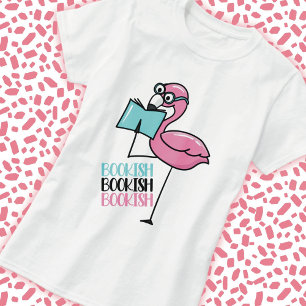 Boek Lover Flamingo T-shirt