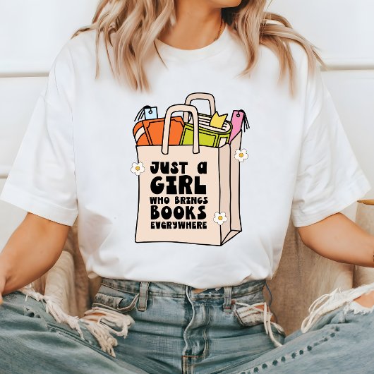 Boek Lover Graphic T-shirt, Boekenwurm T-shirt