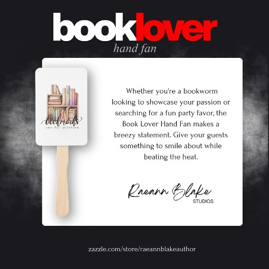Boek Lover Hand Fan Handwaaier