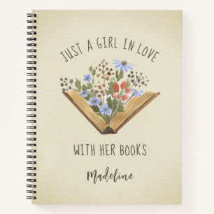 Boek Lover  Open Boek met Bloemen