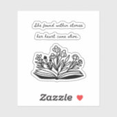 Boek Lover Sticker (Vel)